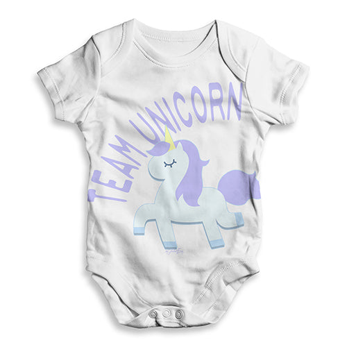Team Unicorn Baby Unisex ALL-OVER PRINT Baby Grow Bodysuit