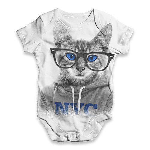 Nerdy Cat NYC Baby Unisex ALL-OVER PRINT Baby Grow Bodysuit
