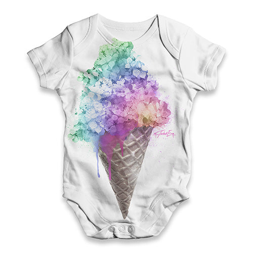 Ice Cream Bouquet Baby Unisex ALL-OVER PRINT Baby Grow Bodysuit