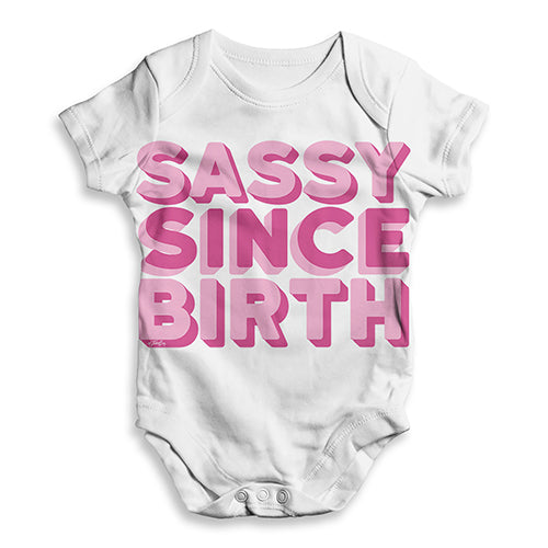 Sassy Since Birth Baby Unisex ALL-OVER PRINT Baby Grow Bodysuit