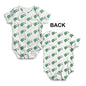 Saudi Arabia Football Soccer Flag Paint Splat Baby Unisex ALL-OVER PRINT Baby Grow Bodysuit