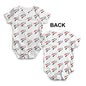 Egypt Football Soccer Flag Paint Splat Baby Unisex ALL-OVER PRINT Baby Grow Bodysuit