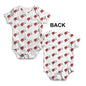 Morocco Football Soccer Flag Paint Splat Baby Unisex ALL-OVER PRINT Baby Grow Bodysuit