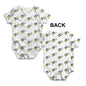 Sweden Football Soccer Flag Paint Splat Baby Unisex ALL-OVER PRINT Baby Grow Bodysuit