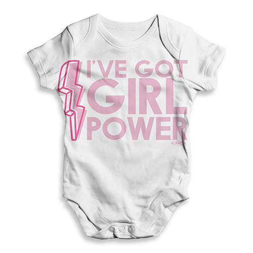 I've Got Girl Power Baby Unisex ALL-OVER PRINT Baby Grow Bodysuit