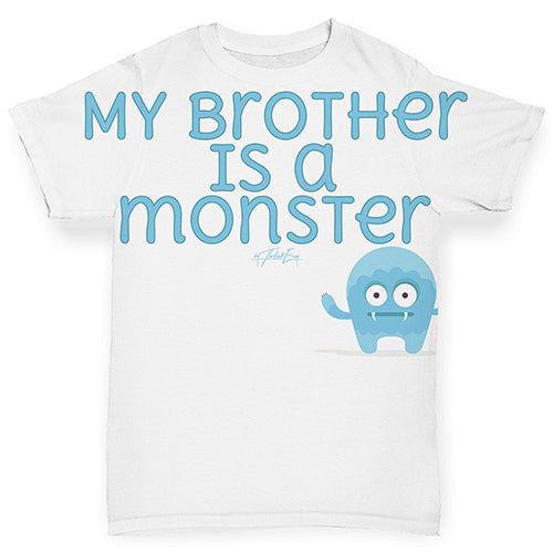 My Brother Is A Monster Baby Toddler ALL-OVER PRINT Baby T-shirt