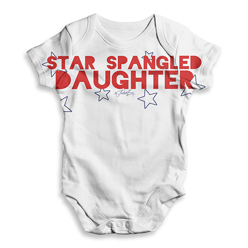 Star Spangled Daughter Baby Unisex ALL-OVER PRINT Baby Grow Bodysuit