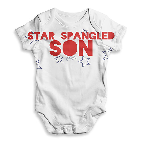 Star Spangled Son Baby Unisex ALL-OVER PRINT Baby Grow Bodysuit