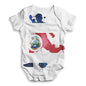 Football Soccer Silhouette Costa Rica Baby Unisex ALL-OVER PRINT Baby Grow Bodysuit