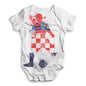 Football Soccer Silhouette Croatia Baby Unisex ALL-OVER PRINT Baby Grow Bodysuit