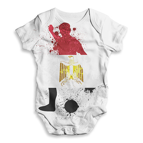 Football Soccer Silhouette Egypt Baby Unisex ALL-OVER PRINT Baby Grow Bodysuit