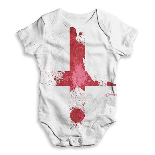 Football Soccer Silhouette England Baby Unisex ALL-OVER PRINT Baby Grow Bodysuit