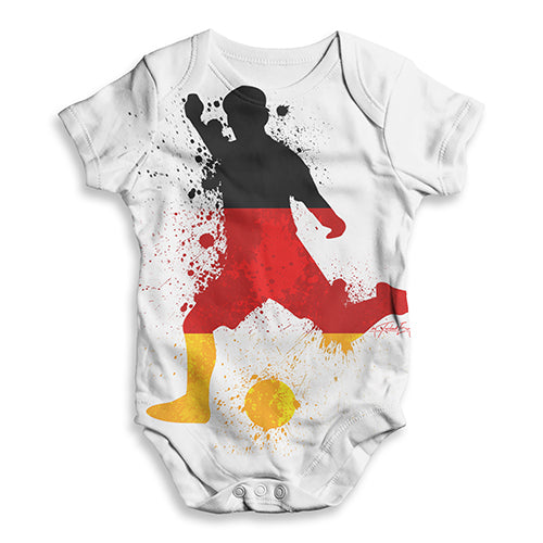 Football Soccer Silhouette Germany Baby Unisex ALL-OVER PRINT Baby Grow Bodysuit