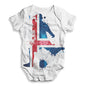 Football Soccer Silhouette Iceland Baby Unisex ALL-OVER PRINT Baby Grow Bodysuit