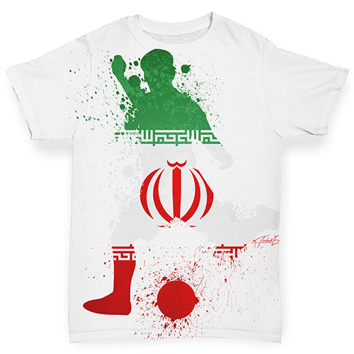 Football Soccer Silhouette Iran Baby Toddler ALL-OVER PRINT Baby T-shirt