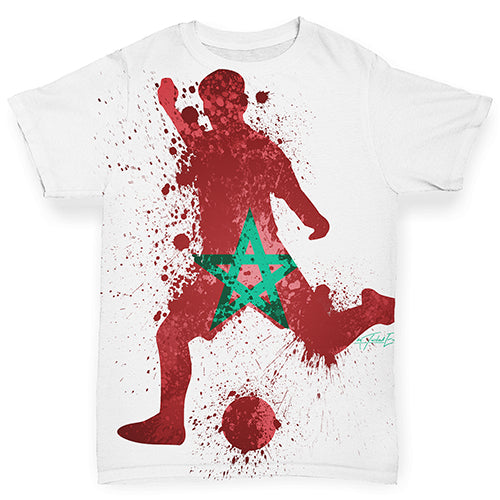 Football Soccer Silhouette Morocco Baby Toddler ALL-OVER PRINT Baby T-shirt