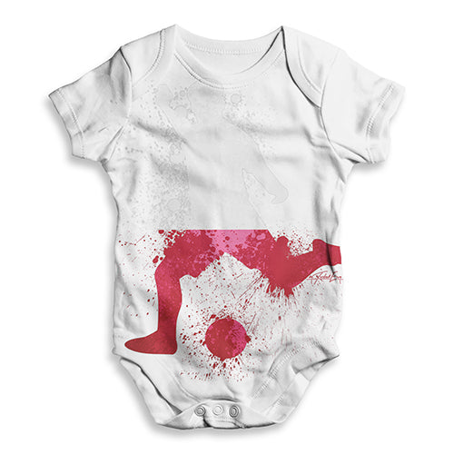 Football Soccer Silhouette Poland Baby Unisex ALL-OVER PRINT Baby Grow Bodysuit