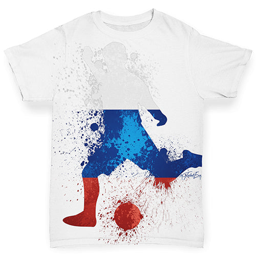 Football Soccer Silhouette Russia Baby Toddler ALL-OVER PRINT Baby T-shirt
