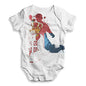 Football Soccer Silhouette Serbia Baby Unisex ALL-OVER PRINT Baby Grow Bodysuit