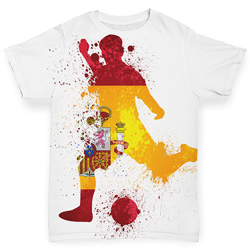 Football Soccer Silhouette Spain Baby Toddler ALL-OVER PRINT Baby T-shirt