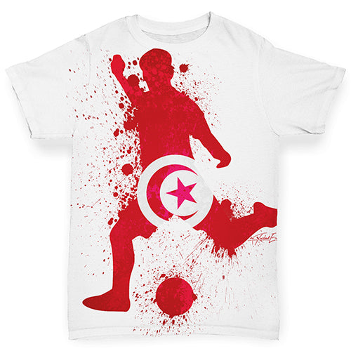 Football Soccer Silhouette Tunisia Baby Toddler ALL-OVER PRINT Baby T-shirt
