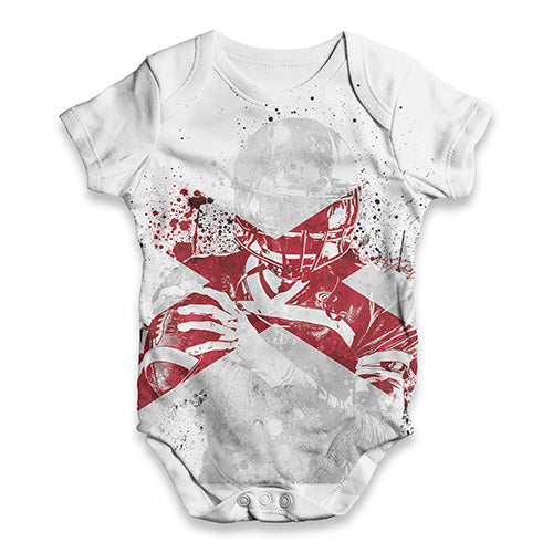 Alabama American Football Player Baby Unisex ALL-OVER PRINT Baby Grow Bodysuit