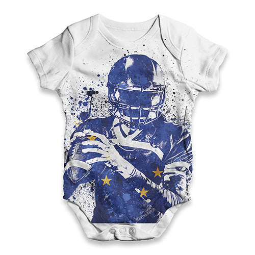 Alaska American Football Player Baby Unisex ALL-OVER PRINT Baby Grow Bodysuit