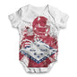 Arkansas American Football Player Baby Unisex ALL-OVER PRINT Baby Grow Bodysuit