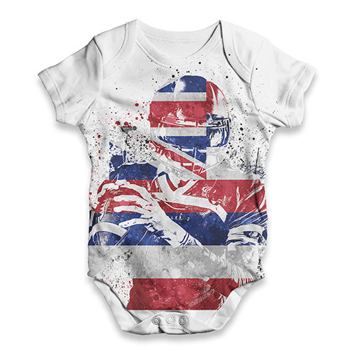 Hawaii American Football Player Baby Unisex ALL-OVER PRINT Baby Grow Bodysuit