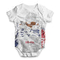 Iowa American Football Player Baby Unisex ALL-OVER PRINT Baby Grow Bodysuit