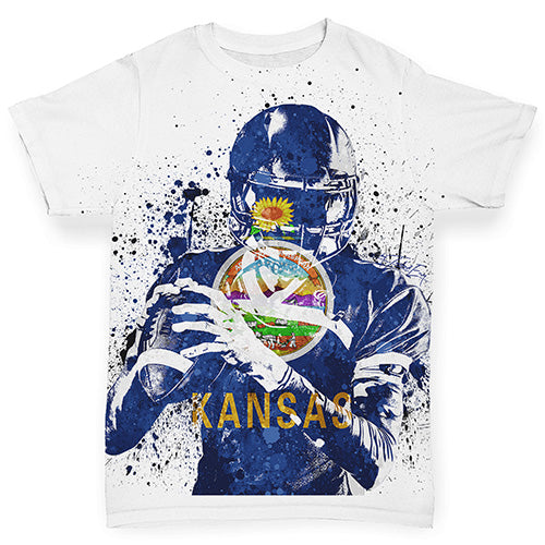 Kansas American Football Player Baby Toddler ALL-OVER PRINT Baby T-shirt