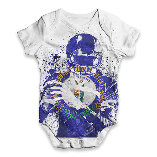 Kentucky American Football Player Baby Unisex ALL-OVER PRINT Baby Grow Bodysuit