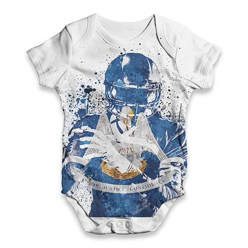 Louisiana American Football Player Baby Unisex ALL-OVER PRINT Baby Grow Bodysuit