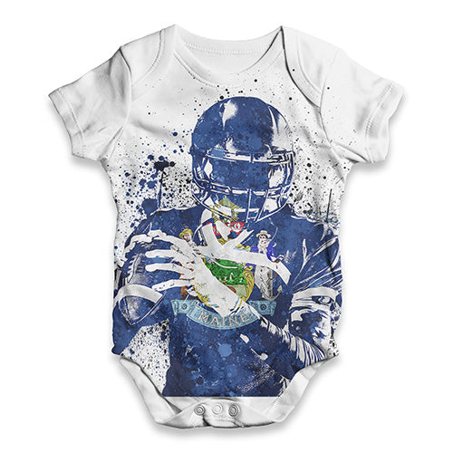 Maine American Football Player Baby Unisex ALL-OVER PRINT Baby Grow Bodysuit