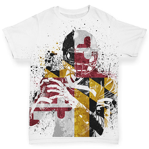 Maryland American Football Player Baby Toddler ALL-OVER PRINT Baby T-shirt
