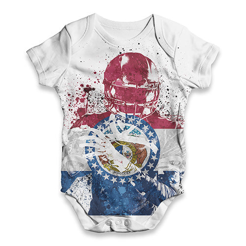 Missouri American Football Player Baby Unisex ALL-OVER PRINT Baby Grow Bodysuit