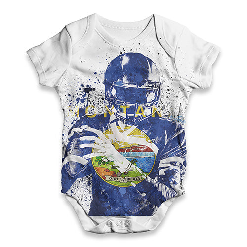 Montana American Football Player Baby Unisex ALL-OVER PRINT Baby Grow Bodysuit