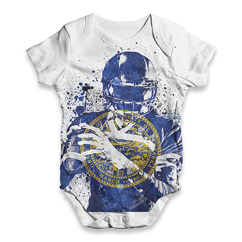 Nebraska American Football Player Baby Unisex ALL-OVER PRINT Baby Grow Bodysuit