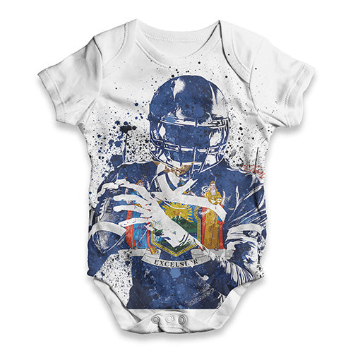 New York American Football Player Baby Unisex ALL-OVER PRINT Baby Grow Bodysuit