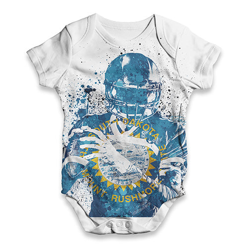 South Dakota American Football Player Baby Unisex ALL-OVER PRINT Baby Grow Bodysuit