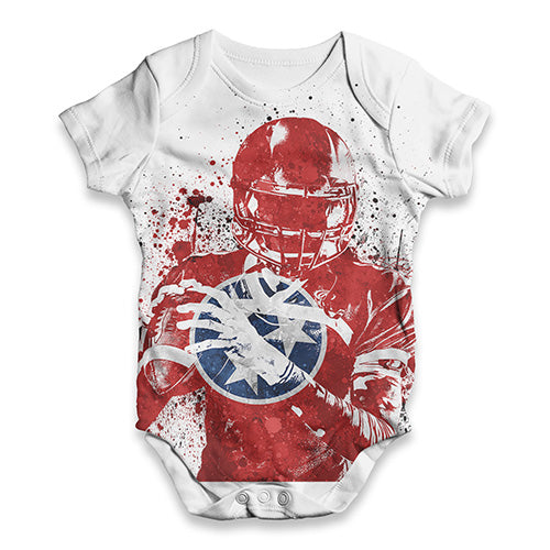 Tennessee American Football Player Baby Unisex ALL-OVER PRINT Baby Grow Bodysuit