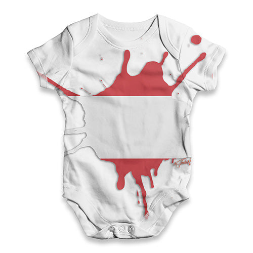 Austria Splat Baby Unisex ALL-OVER PRINT Baby Grow Bodysuit