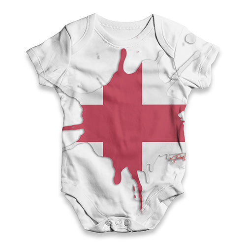 England Splat Baby Unisex ALL-OVER PRINT Baby Grow Bodysuit
