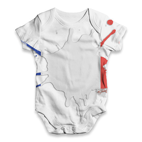 France Splat Baby Unisex ALL-OVER PRINT Baby Grow Bodysuit