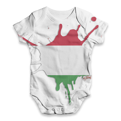 Hungary Splat Baby Unisex ALL-OVER PRINT Baby Grow Bodysuit