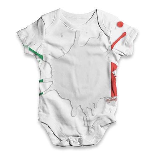 Italy Splat Baby Unisex ALL-OVER PRINT Baby Grow Bodysuit