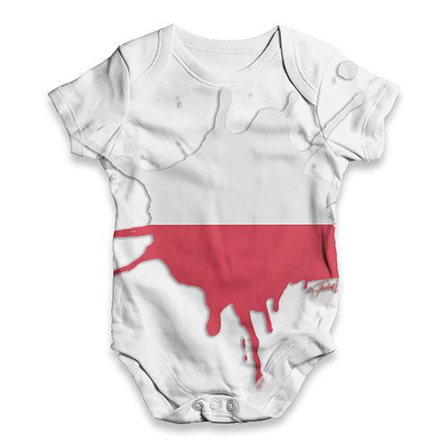 Poland Splat Baby Unisex ALL-OVER PRINT Baby Grow Bodysuit