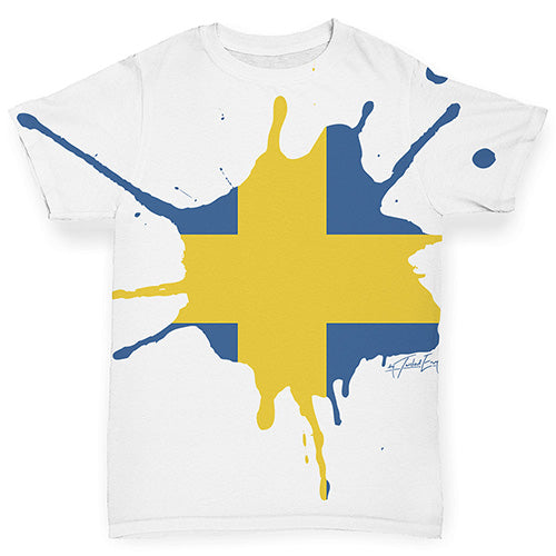 Sweden Splat Baby Toddler ALL-OVER PRINT Baby T-shirt