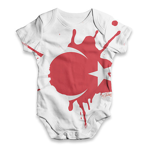 Turkey Splat Baby Unisex ALL-OVER PRINT Baby Grow Bodysuit