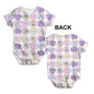 Pink Donuts Pattern Baby Unisex ALL-OVER PRINT Baby Grow Bodysuit